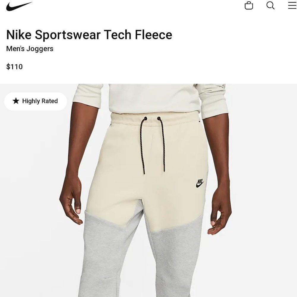Nike Tech Fleece Joggers (size medium)
